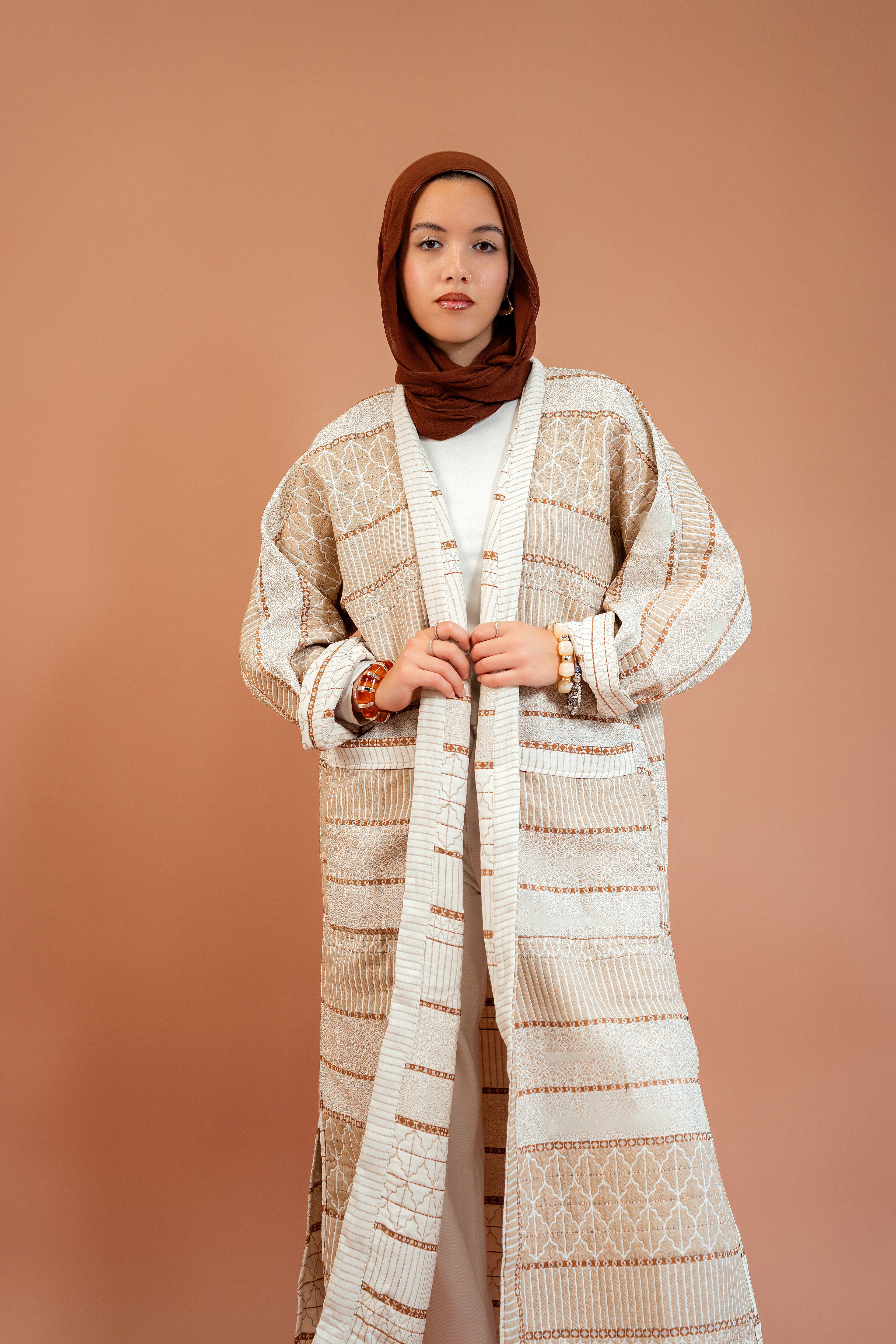 Kaftan Wajhaïn in Beige