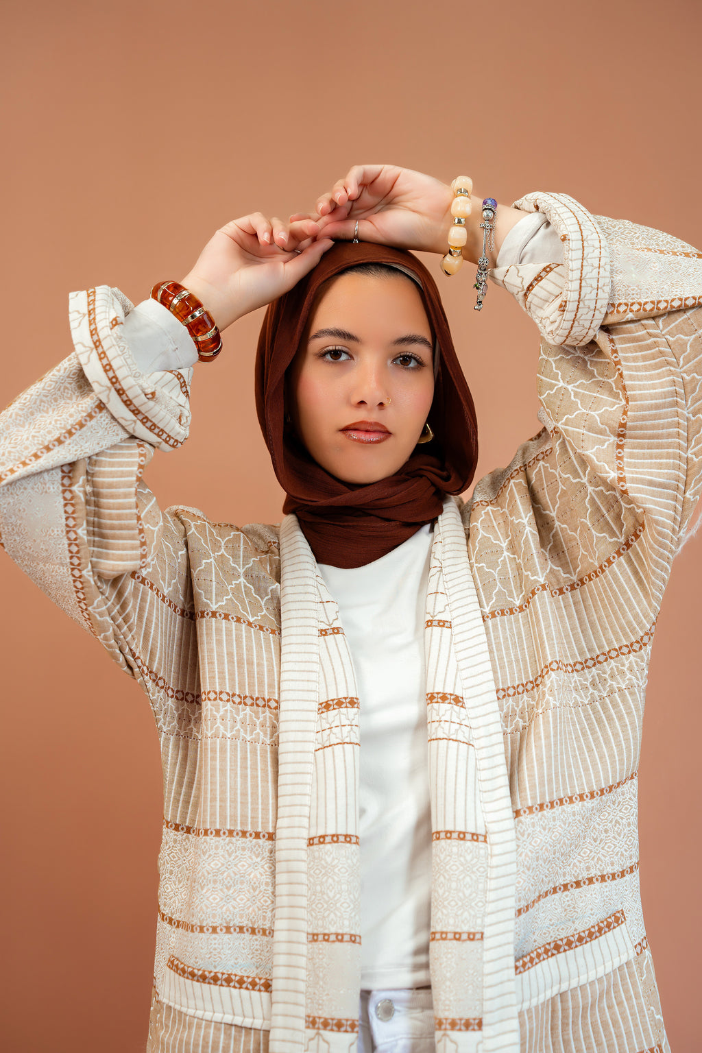 Kaftan Wajhaïn in Beige