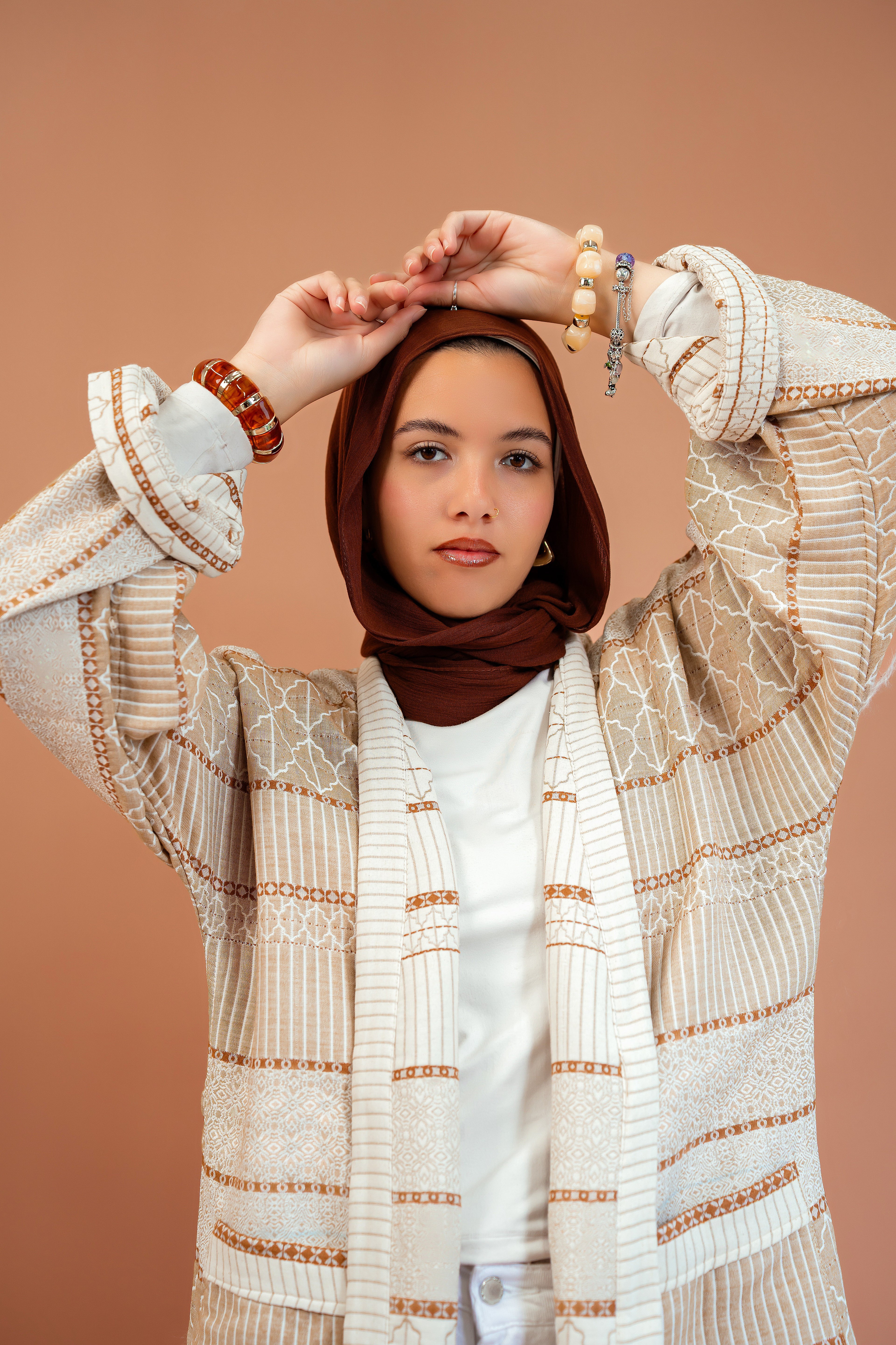 Kaftan Wajhaïn in Beige