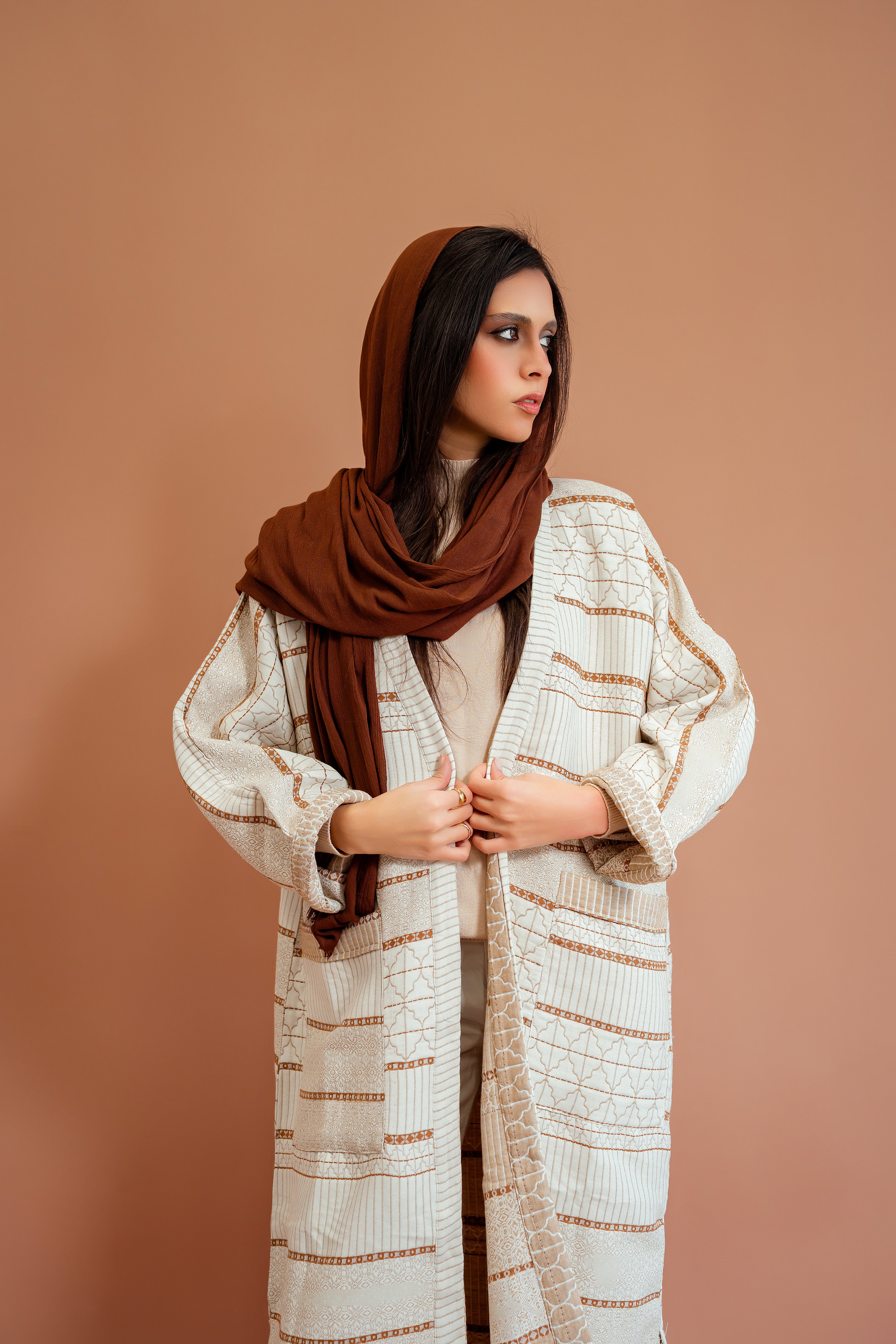 Kaftan Wajhaïn in Beige