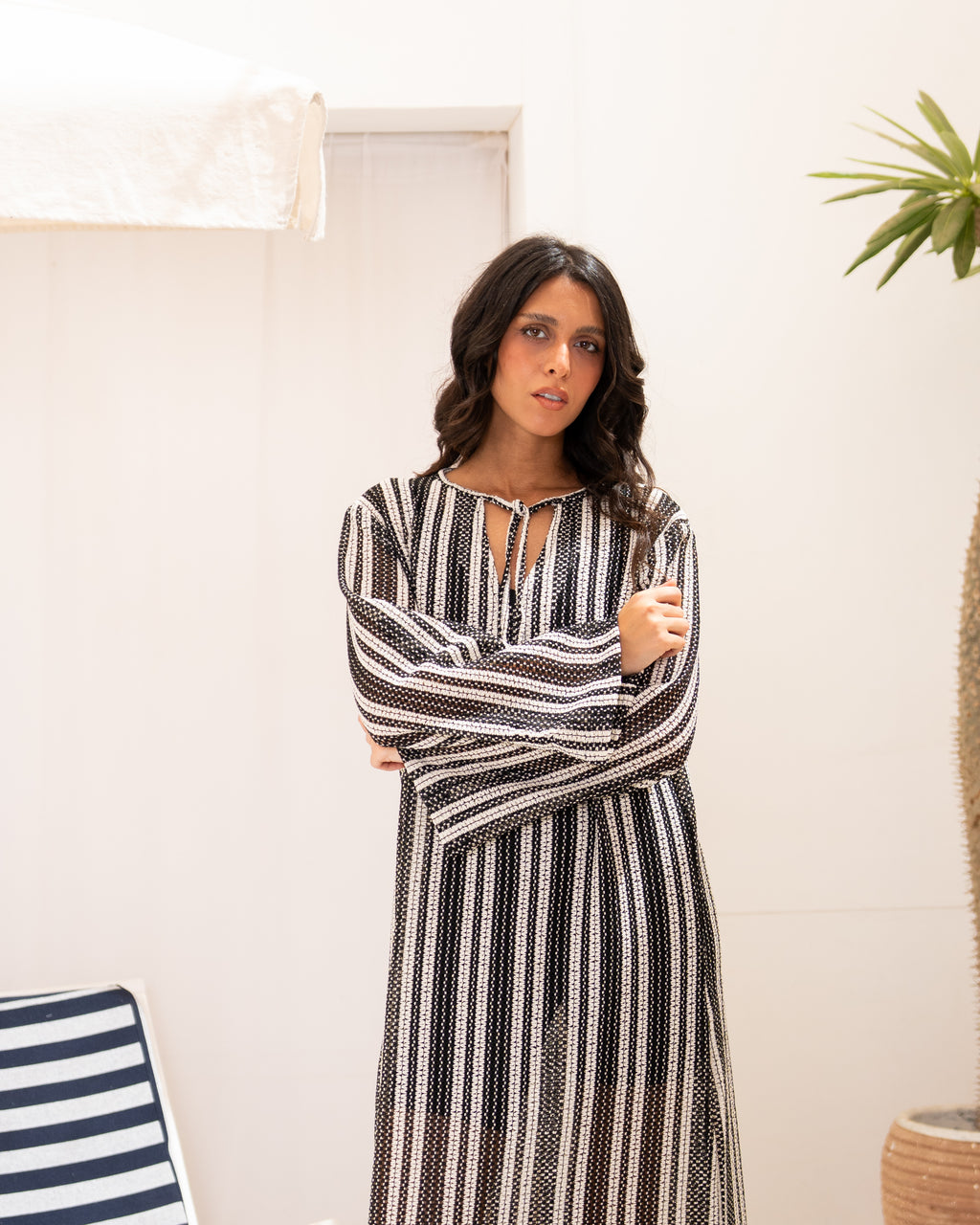 Coastal Knit-Dress in Black