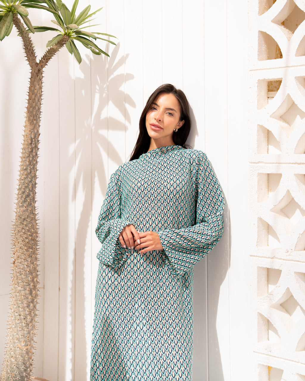 Coastal Knit-Dress in Green