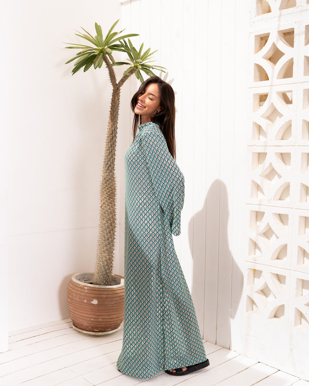 Coastal Knit-Dress in Green
