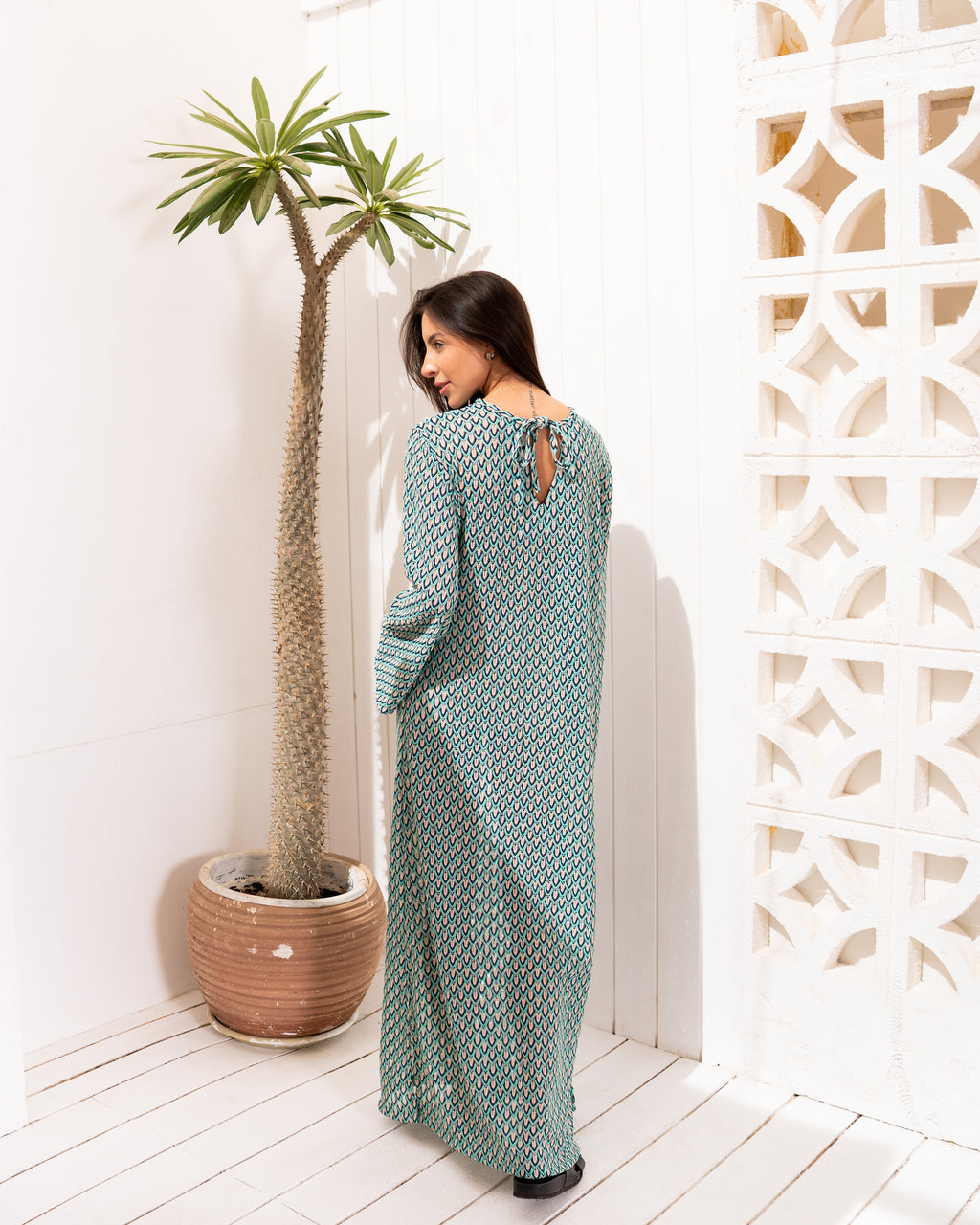 Coastal Knit-Dress in Green
