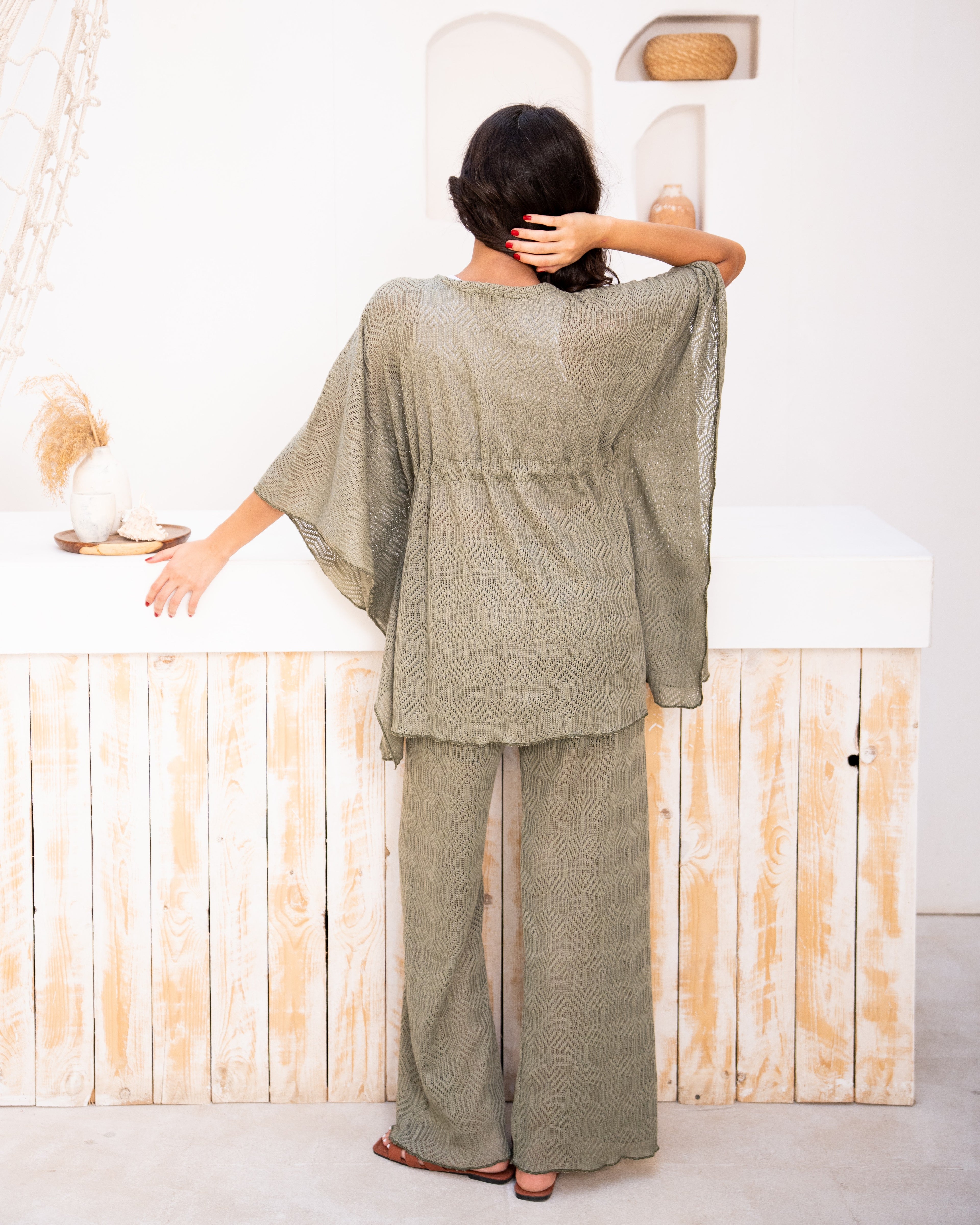 Butterfly Knit-Set in Olive