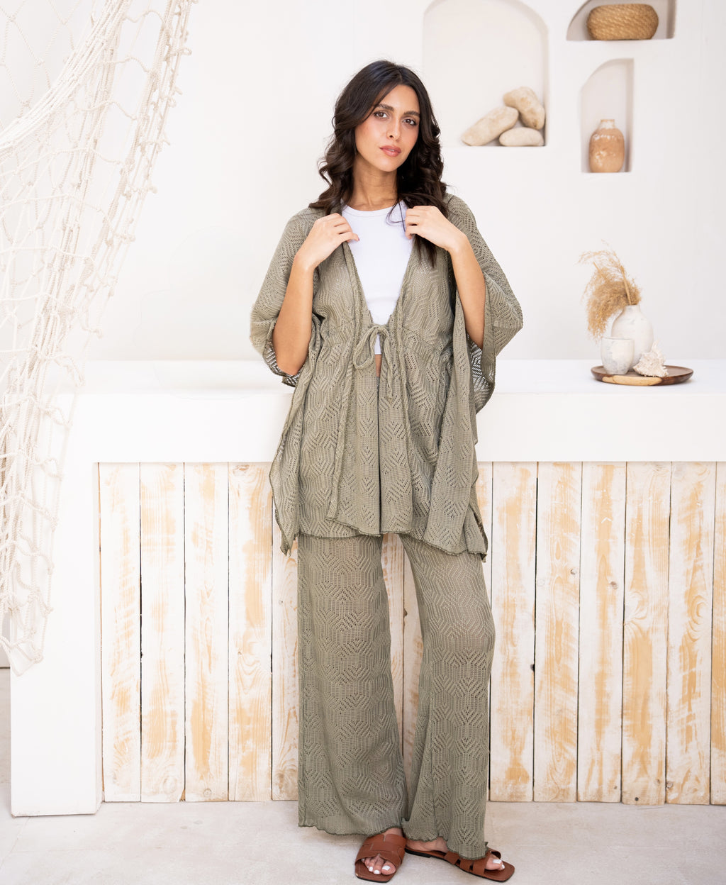 Butterfly Knit-Set in Olive