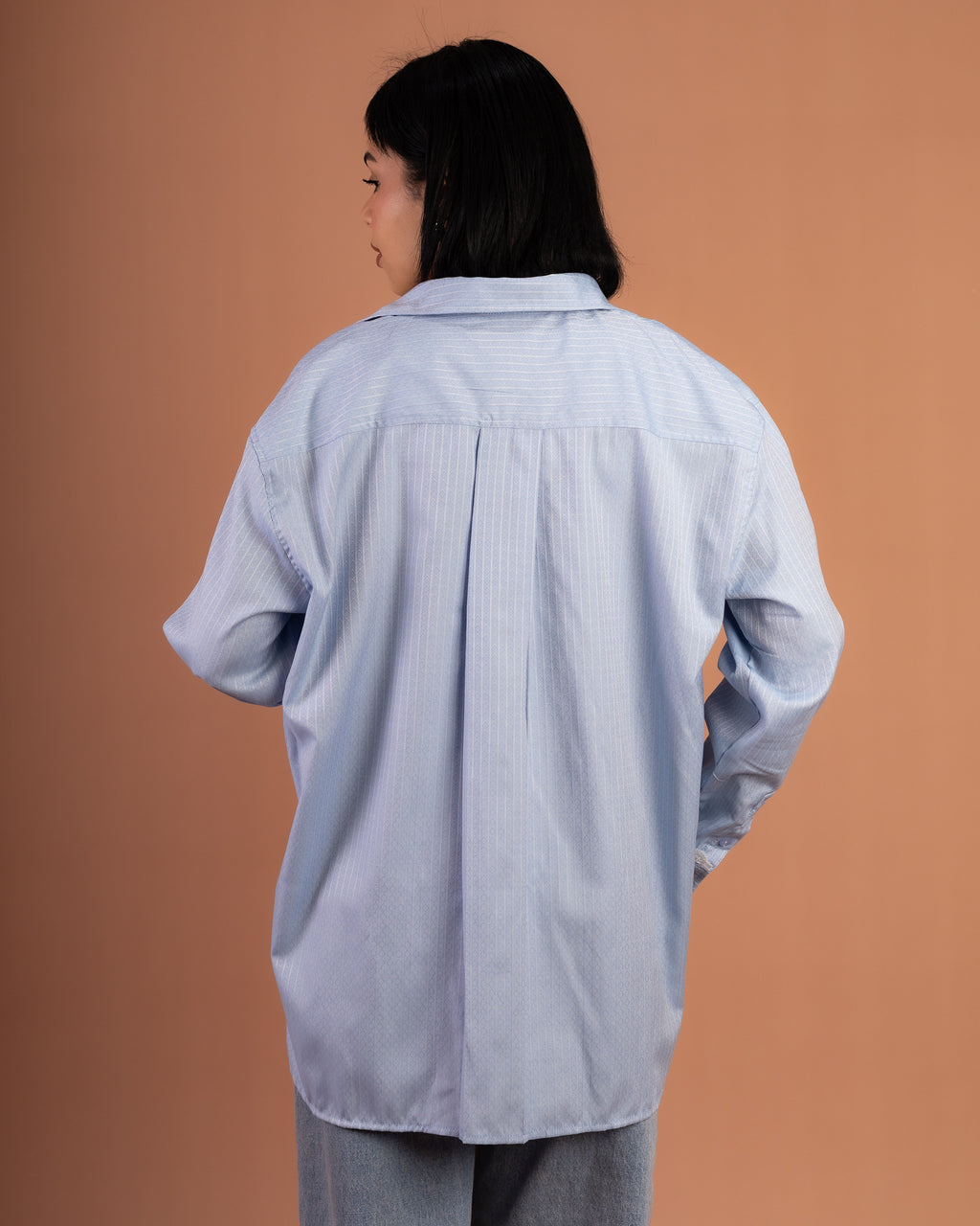 Oversized Poplin Lace in Blue