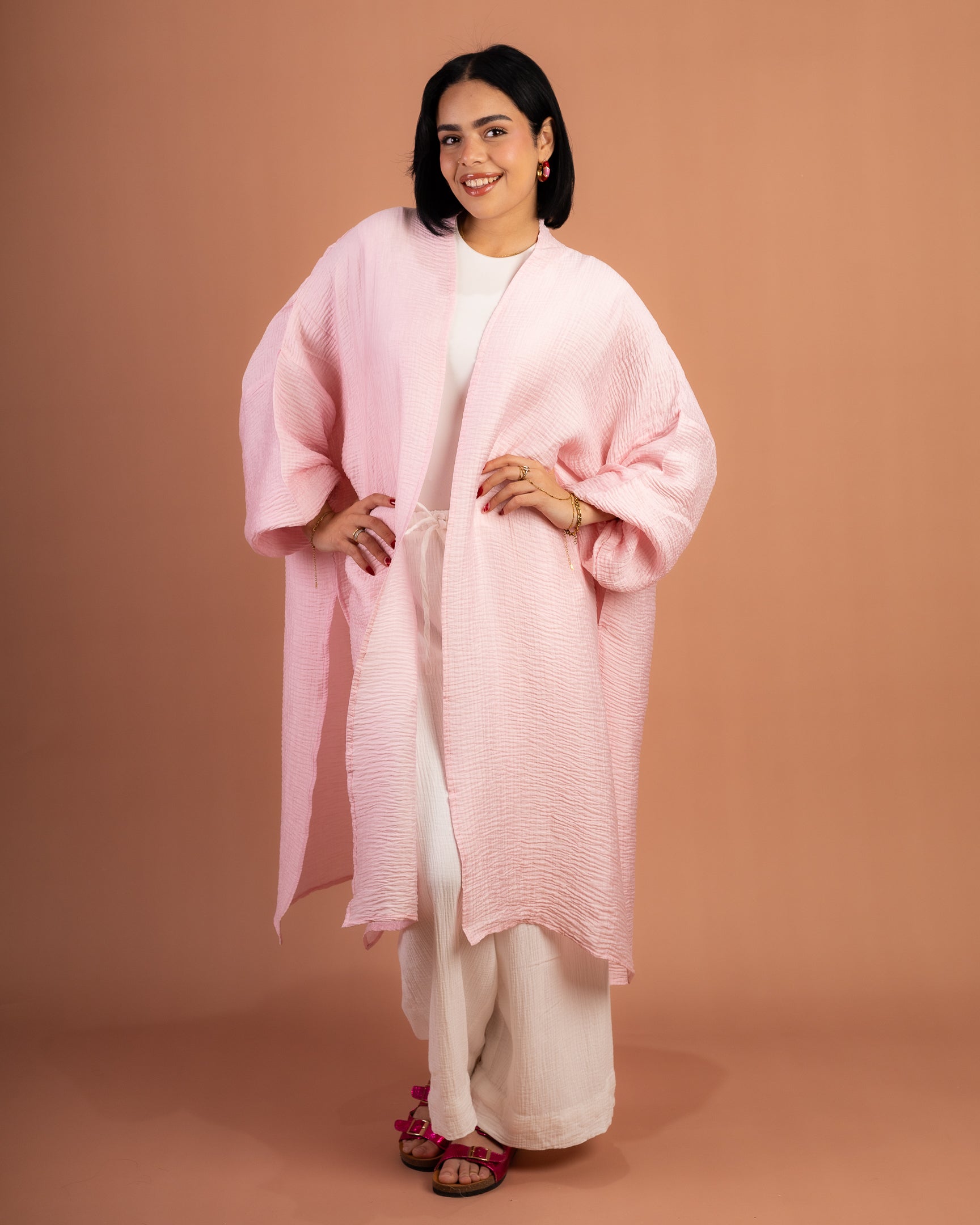 Blossom Flowy Cardigan in Pink
