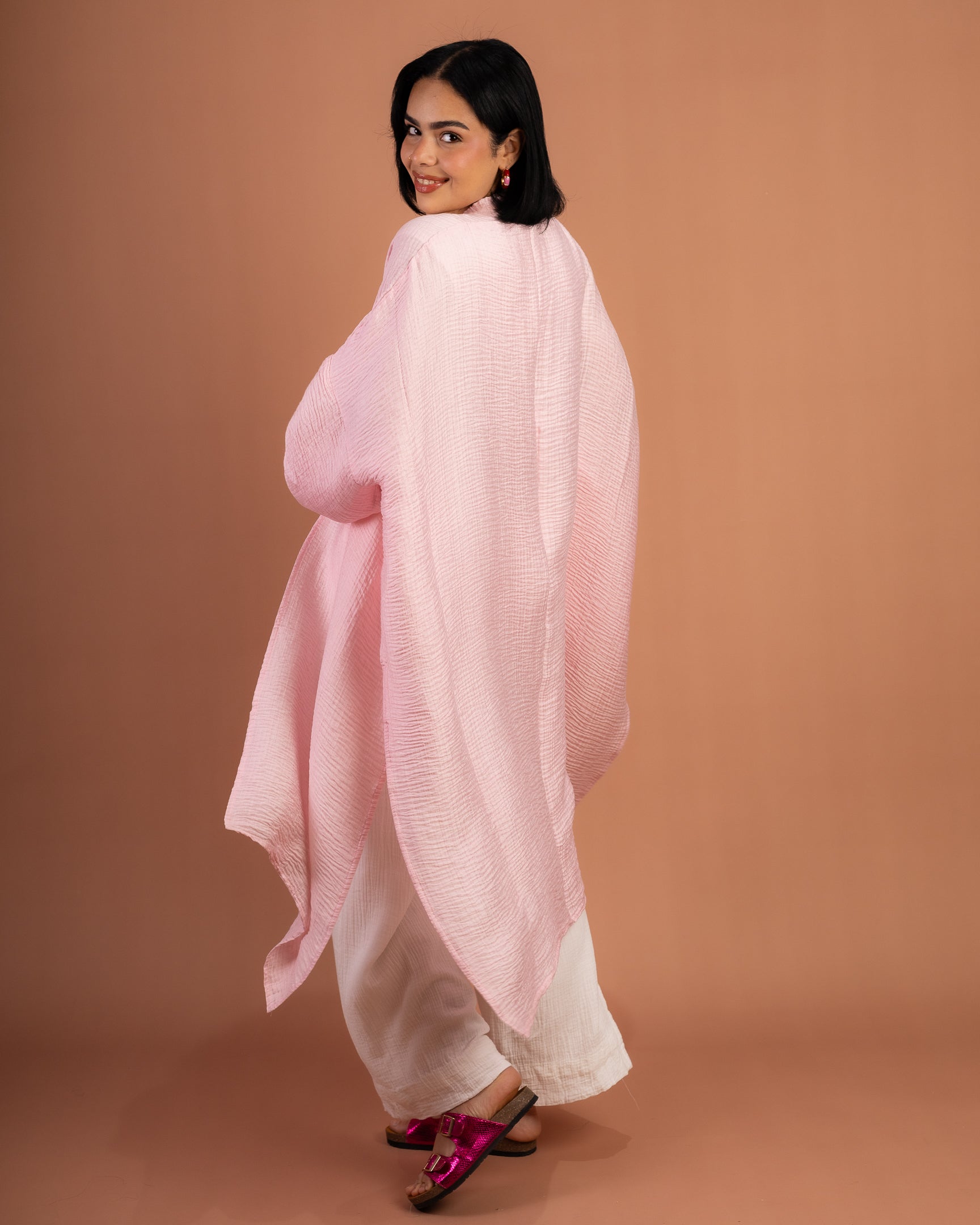 Blossom Flowy Cardigan in Pink