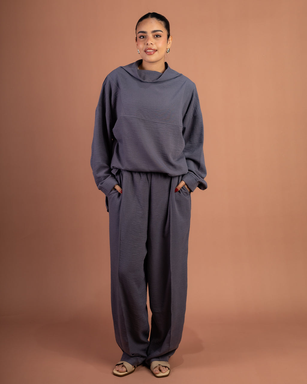 Turtle Linen Set in Gray