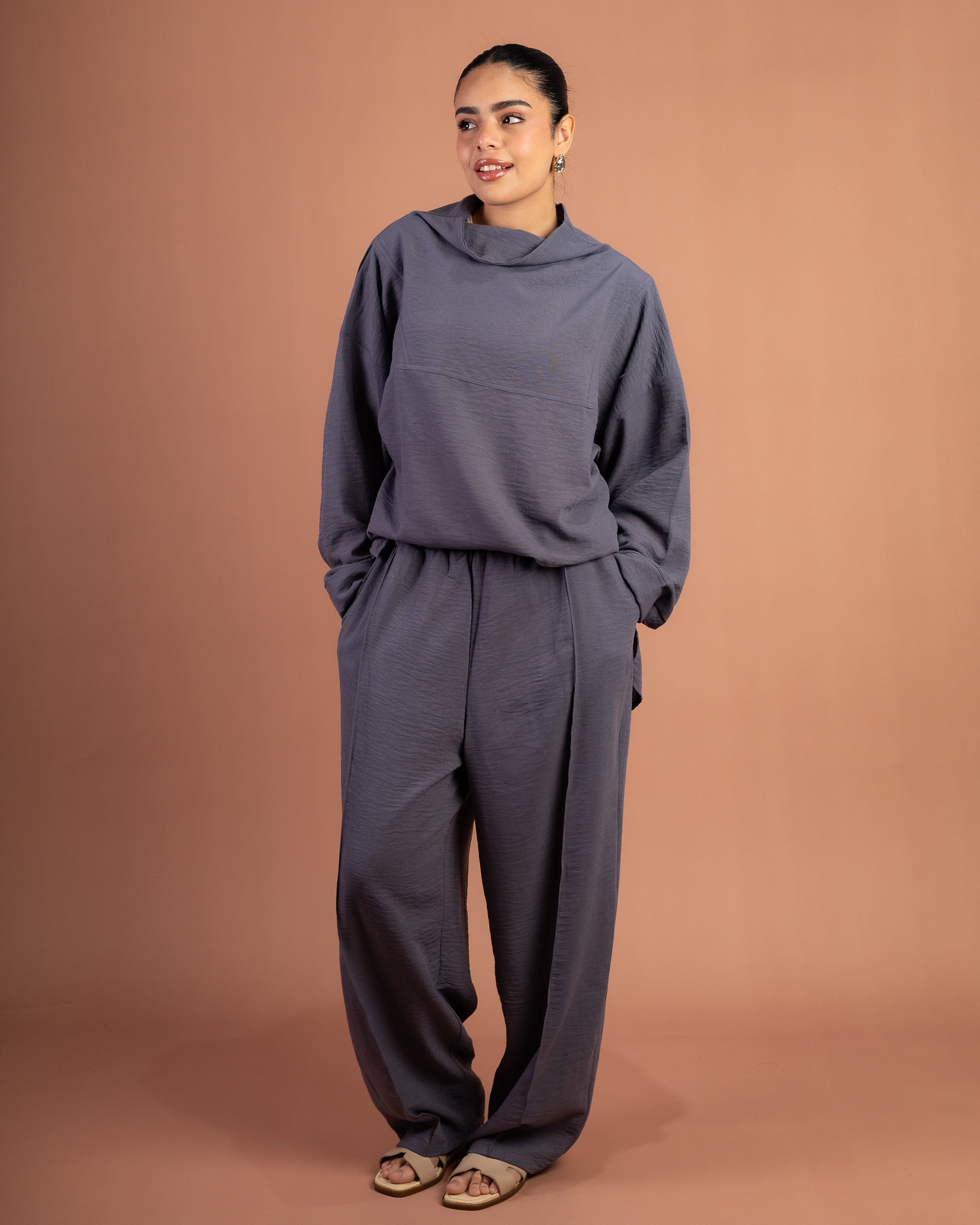 Turtle Linen Set in Gray