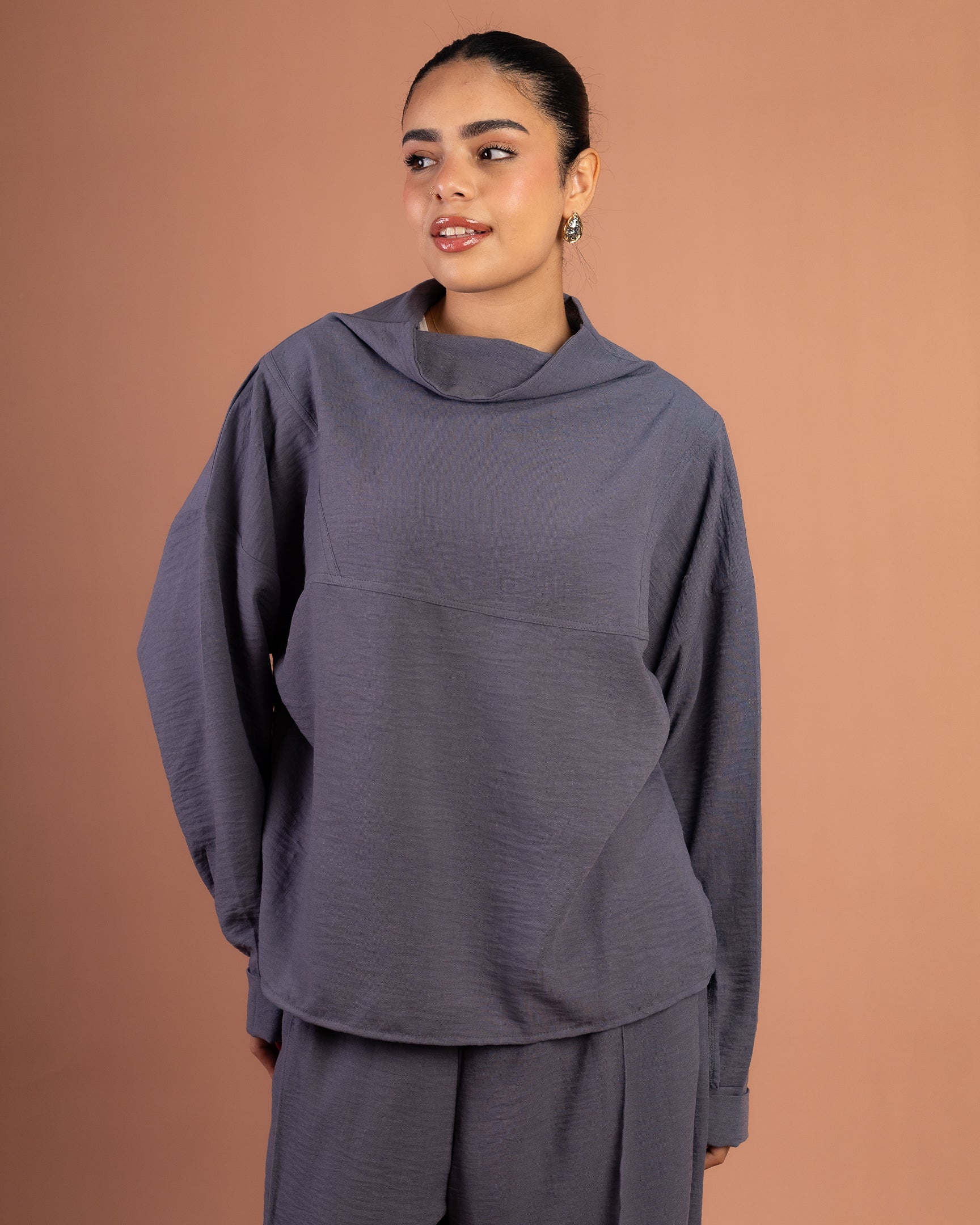 Turtle Linen Set in Gray