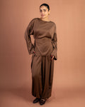 Satin Breeze Set in Brown