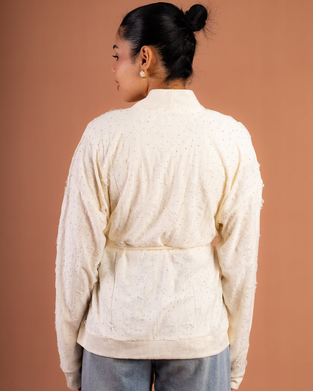 Midnight Spark Jacket in Creme