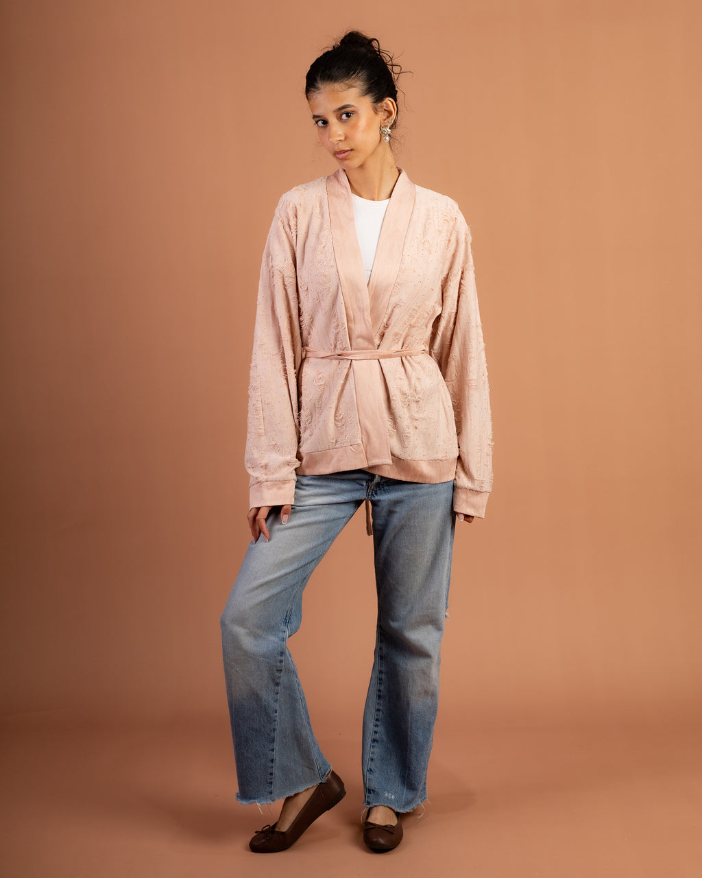 Midnight Spark Jacket in Powder Pink